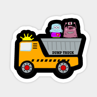 Shurkasons riding a truck Sticker